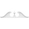Ekena Millwork Rams Head Architectural Grade PVC Pediment (Urn Ships Unattached in Box), 62"W x 15-1/2"H x 2-3/4"P PEDPS062X155RHP00 - alternate 2
